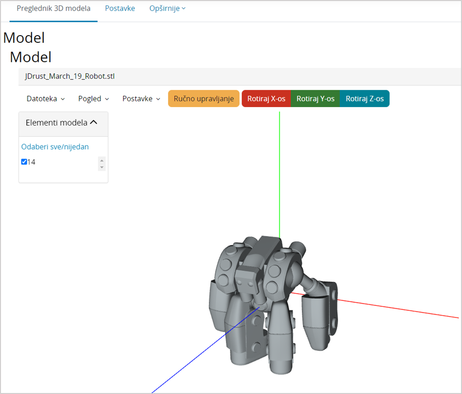 Primjer 3D modela