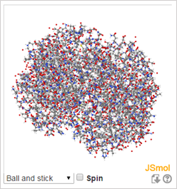 Prikaz molekule uporabom filtra Jmol